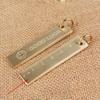 Retro Brass Straight Rulers Centimeter 6cm Metal Triangle Ruler Protractor Stationery Measuring Tool School Office Supplies