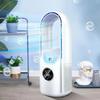Colorful Lights Desktop Humidifying Fan Bladeless Mini Air Cooler Mist Electric Fan  Traveling