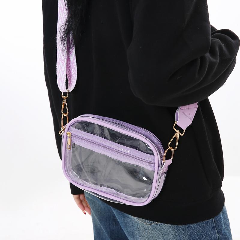 Прозрачная маленькая сумка-мессенджер из ПВХ, мужская пляжная сумка на плечо, женская прозрачная сумка-мессенджер