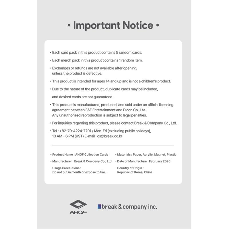 [Предзаказ] AHOF X SIXKSHOP MIIM COLLECTION CARD (ЭКСКЛЮЗИВНАЯ ЛЬГОТА)