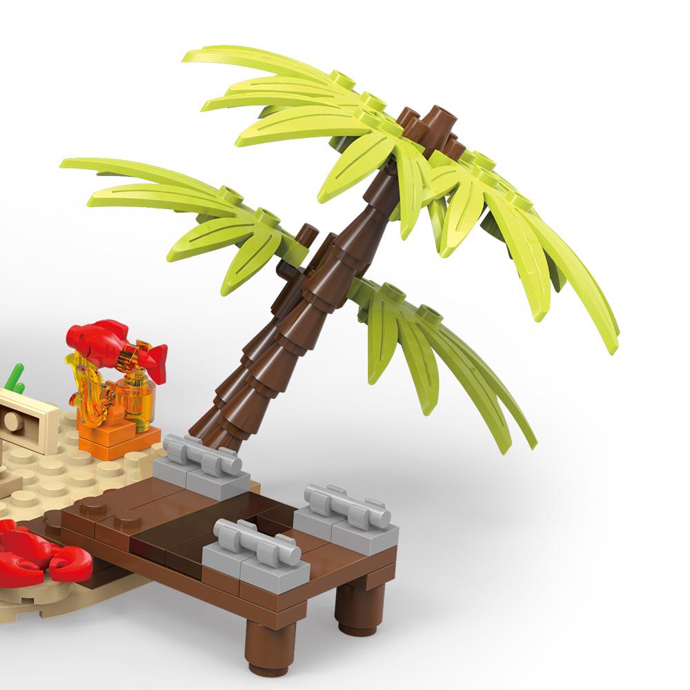 Нетоксичный набор для сборки пиратского корабля Moc Модель пиратского корабля Строительные блоки Креативные подарки для подростков и взрослых Для сборки 578 деталей