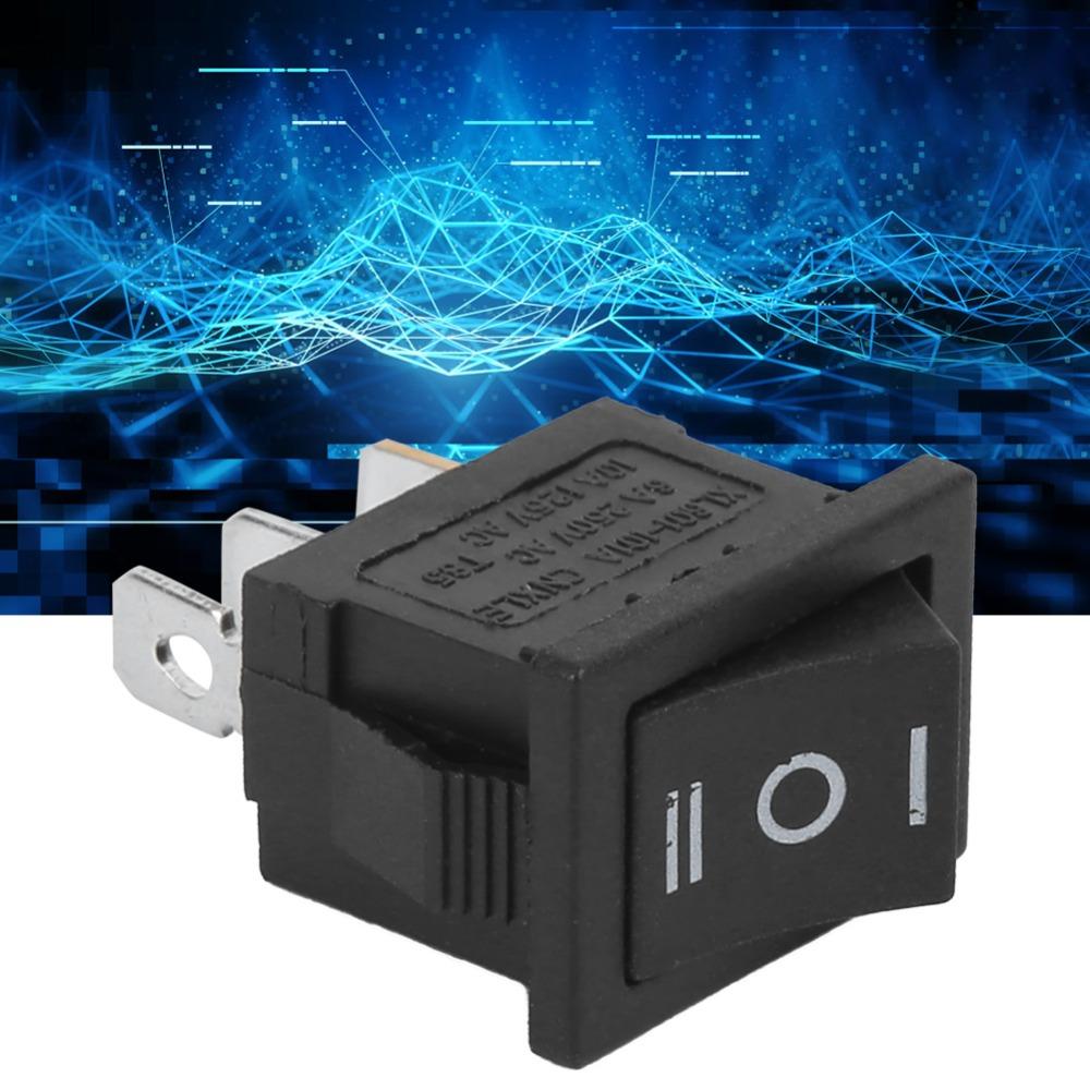 10 шт. KCD1 Лодочный кулисный переключатель 3 контакта 3 положения Тумблер ВКЛ-ВЫКЛ-ВКЛ Мини-кулисный переключатель Автоматический тумблер