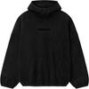 Fear of God Essentials Suede Fleece Modern Hoodie Винтажный черный Мужские топы 192HO256941F