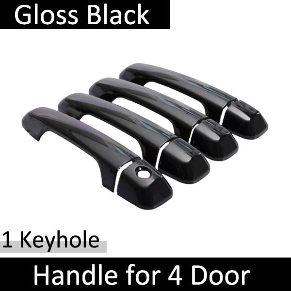 Fit for Lexus GX460 J150 LC150 2010~ Gloss Black Smart Door Handle Cover Style Sticker Trim Car Protective Film