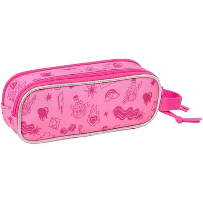 Trousse Double - SAFTA - Rainbow High Shine - Multicolore - Confortable - Enfants Scolaires
