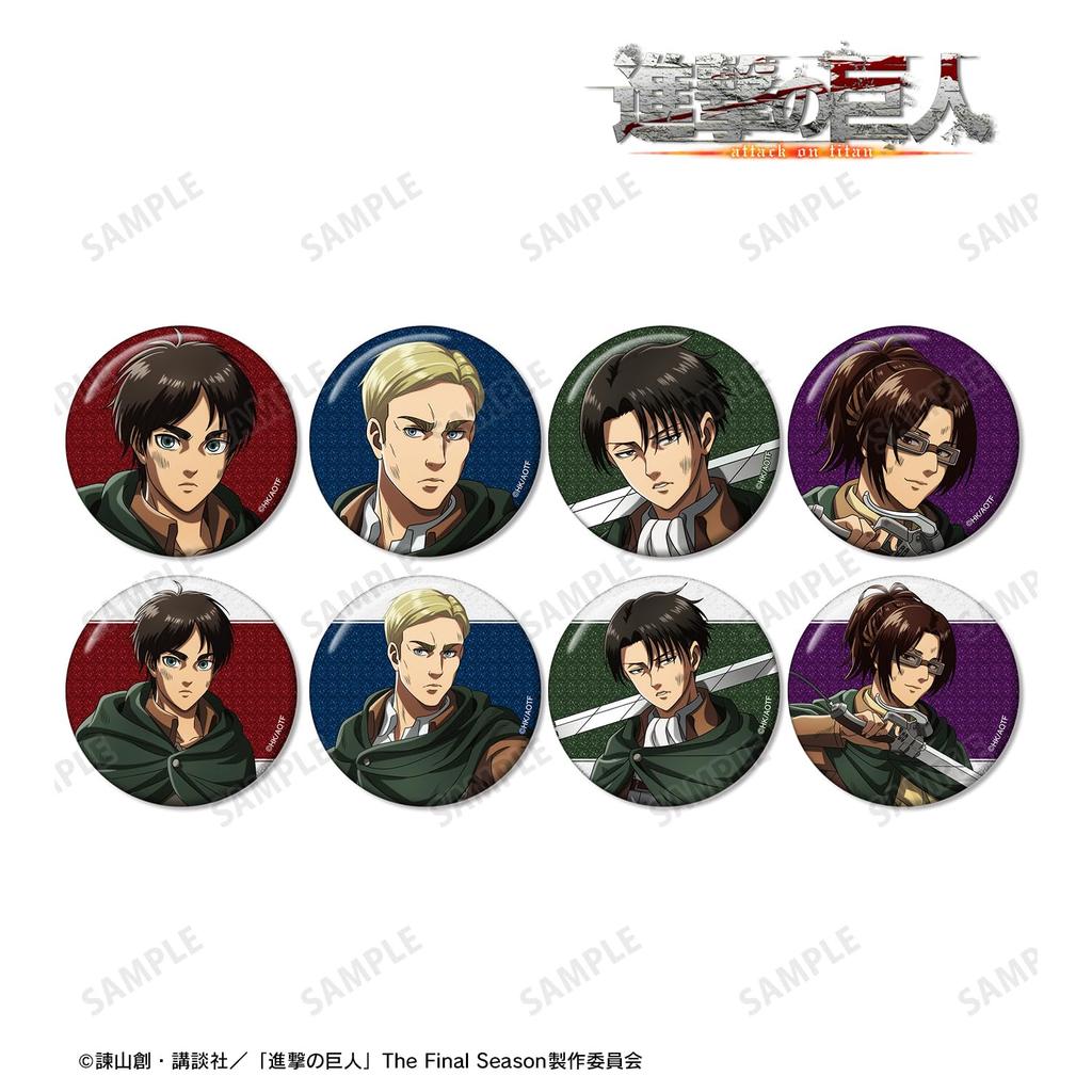 Attack on Titan Original Illustration After the Battle Trading Glitter Can Badge Box of 8 Ver.