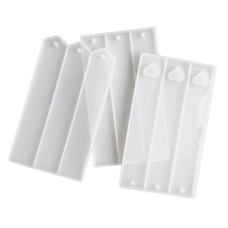 Набор из 3 силиконовых форм для закладок, силиконовые формы для поделок, прямоугольные формы, формы для изготовления ювелирных изделий, формы для изготовления ювелирных изделий