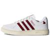 Originals NY 90 Stripes Leather Casual Slip Resistant Durable Low Top Skate Shoes Unisex Sneakers White Red HQ4271