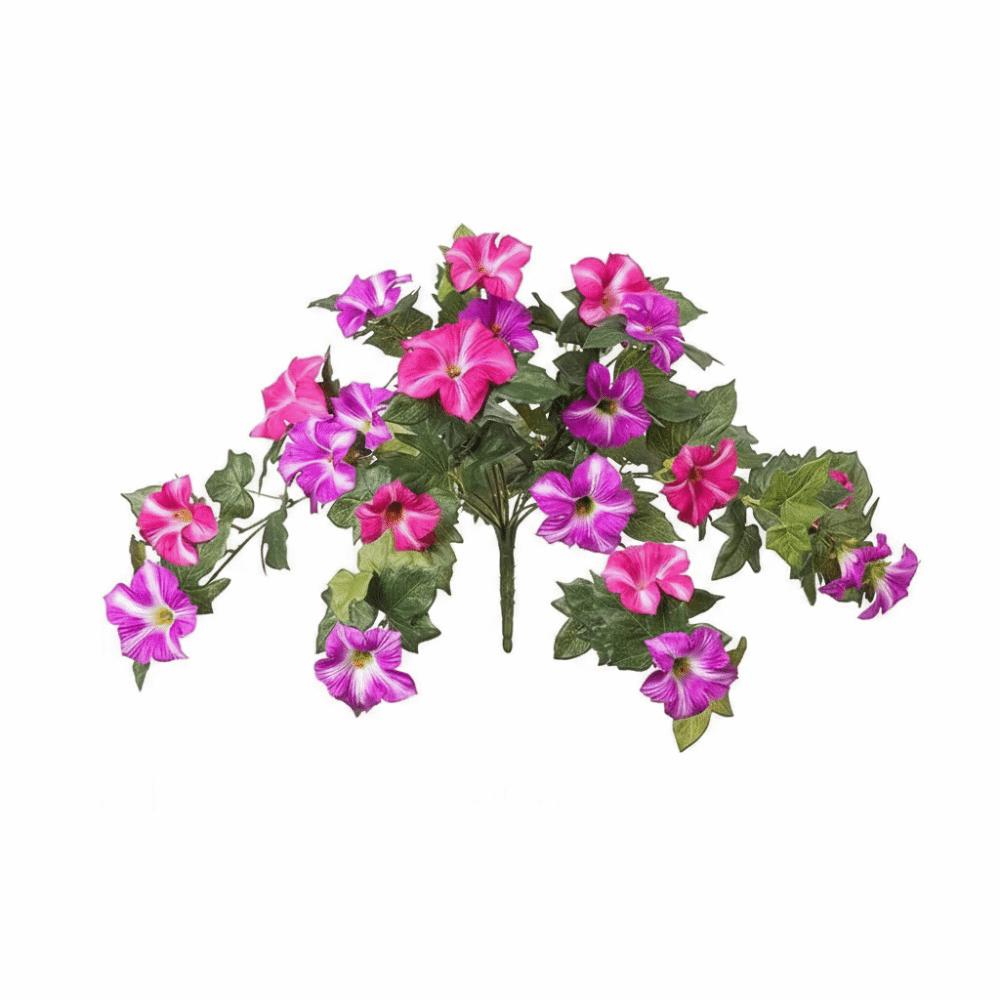 UV Resistant Morning Glory Flowers Silk Material Artificial Trumpet Flower Home Decor
