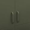 Olive Green Wardrobe 90 x 50 x 180 cm Steel