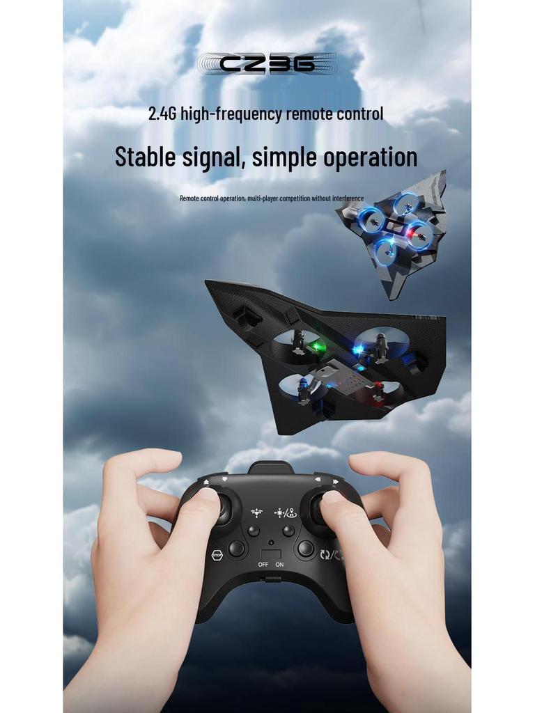 Remote Control Sixth Fighter Model Airplane - Drop-Resistant Toy Drone for Kids