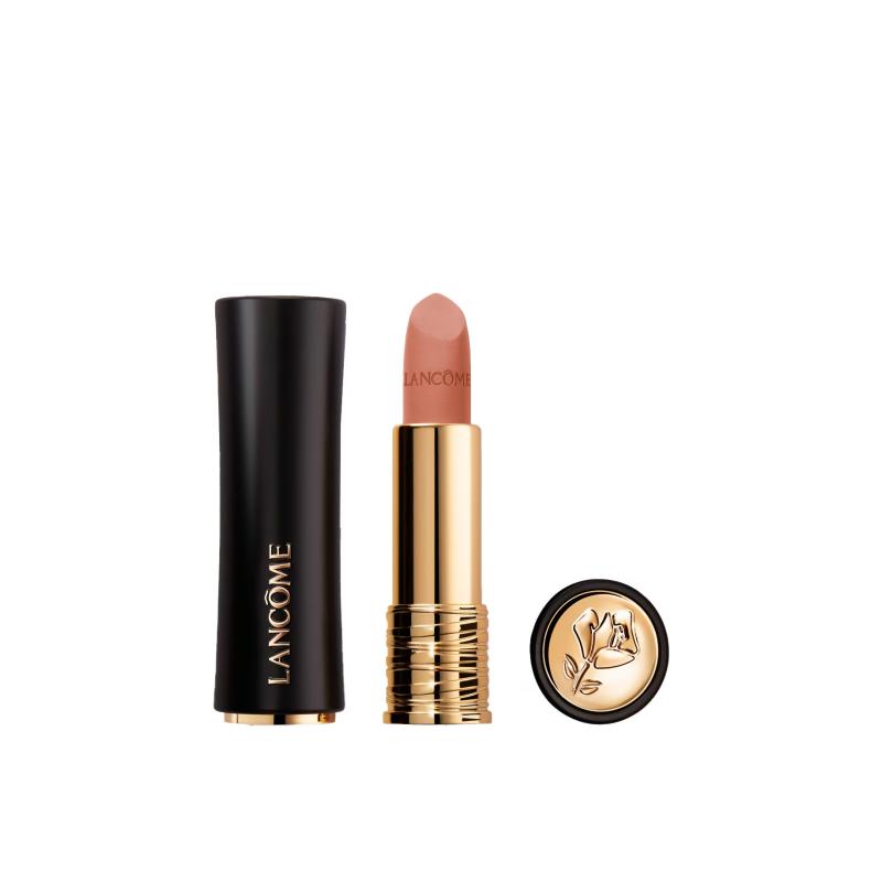 LANCÔME Помада Новая Jingchun помада с тонким черным золотым тюбиком, бархатно-матовая, матовая, легко наносится, пигменты природного происхождения #202 Без подарочной упаковки