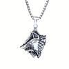 New Men's Long Choke Wolf Necklace and Pendant Viking Animal Jewelry Accessories Gift