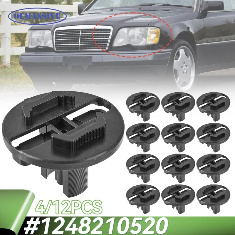 Для Mercedes-Benz W124 A124 C124 S124 300CE E420 E320 E300 260E 4/12x Крепежные клипсы фары Застежка 1248210520 Замена
