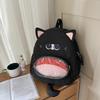 Cat Cartoon Animal Backpack With Nylon Material For Daily Use