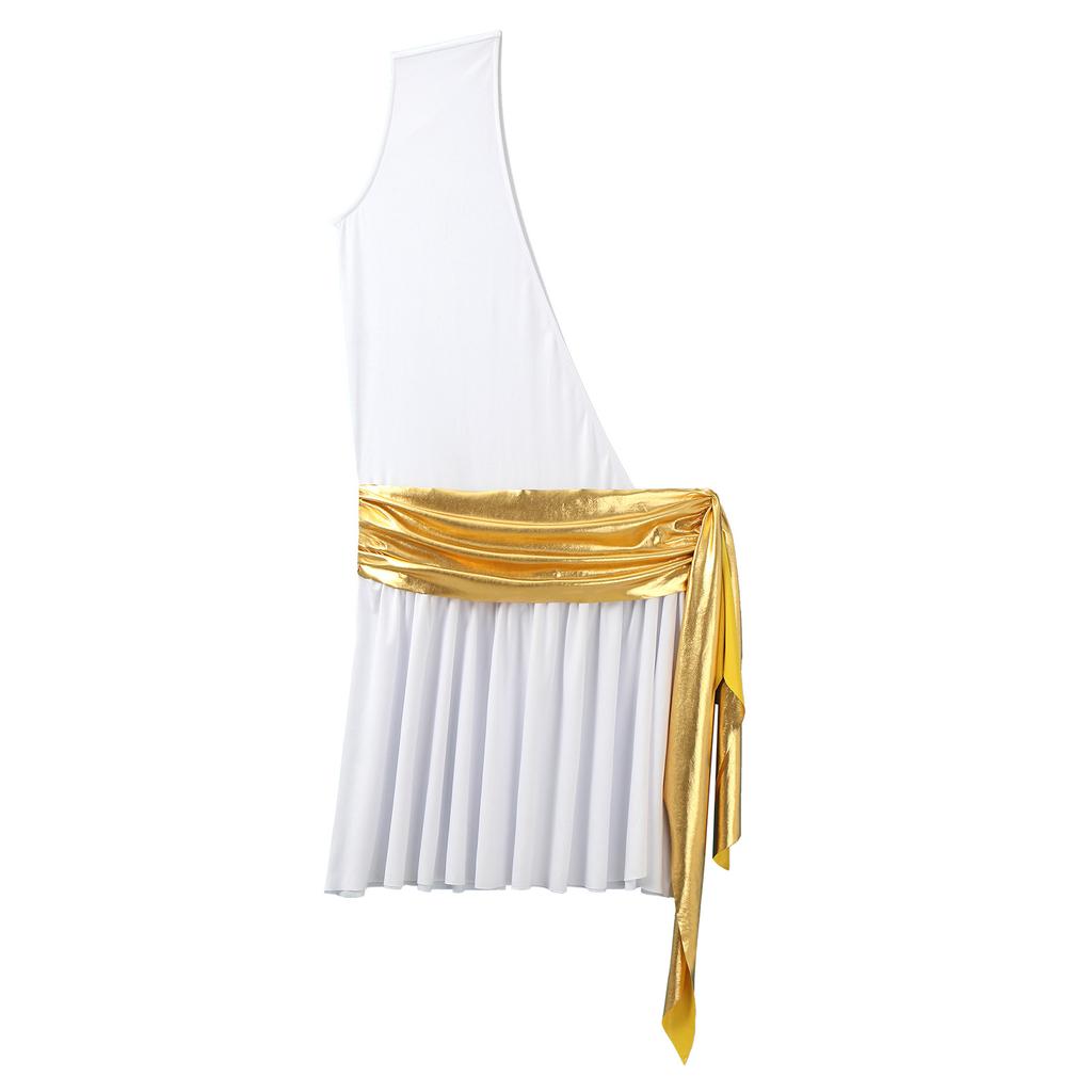 Мужской костюм для косплея в древнем греческом стиле, сексуальный костюм тога, юбка с рюшами на одно плечо, металлическая юбка с рюшами и поясом для вечеринки на Хэллоуин