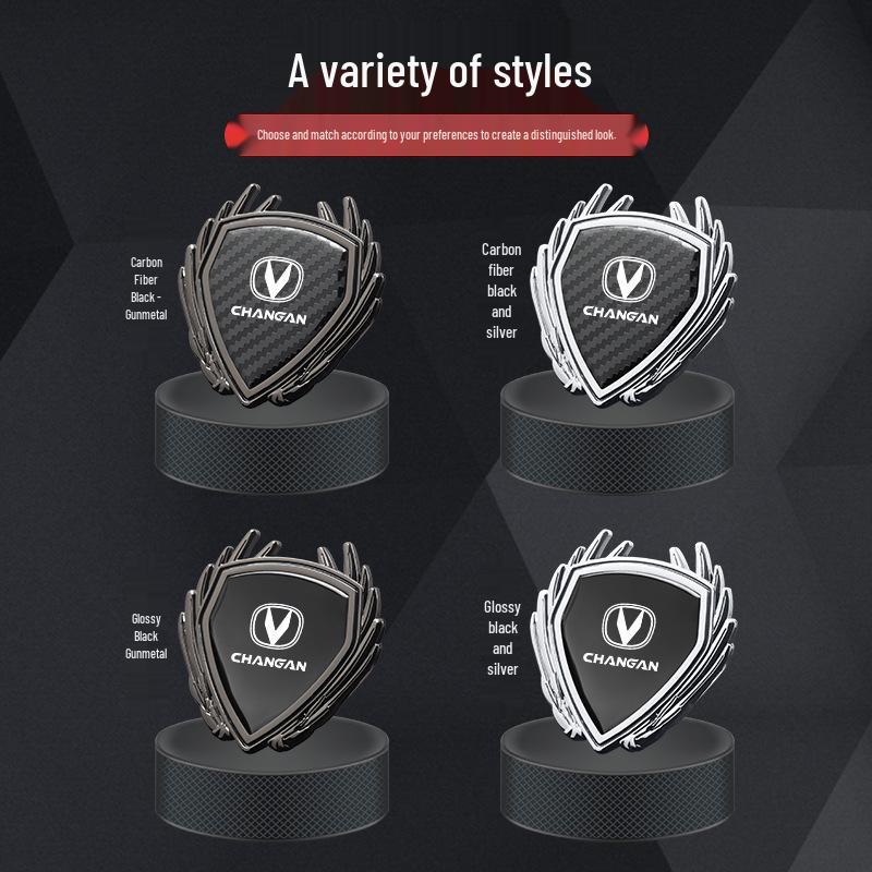 Металлический Значок Наклейка с Логотипом на Боковое Стекло для Автомобилей Changan CS75, Eado, CS55 и CS35 Plus