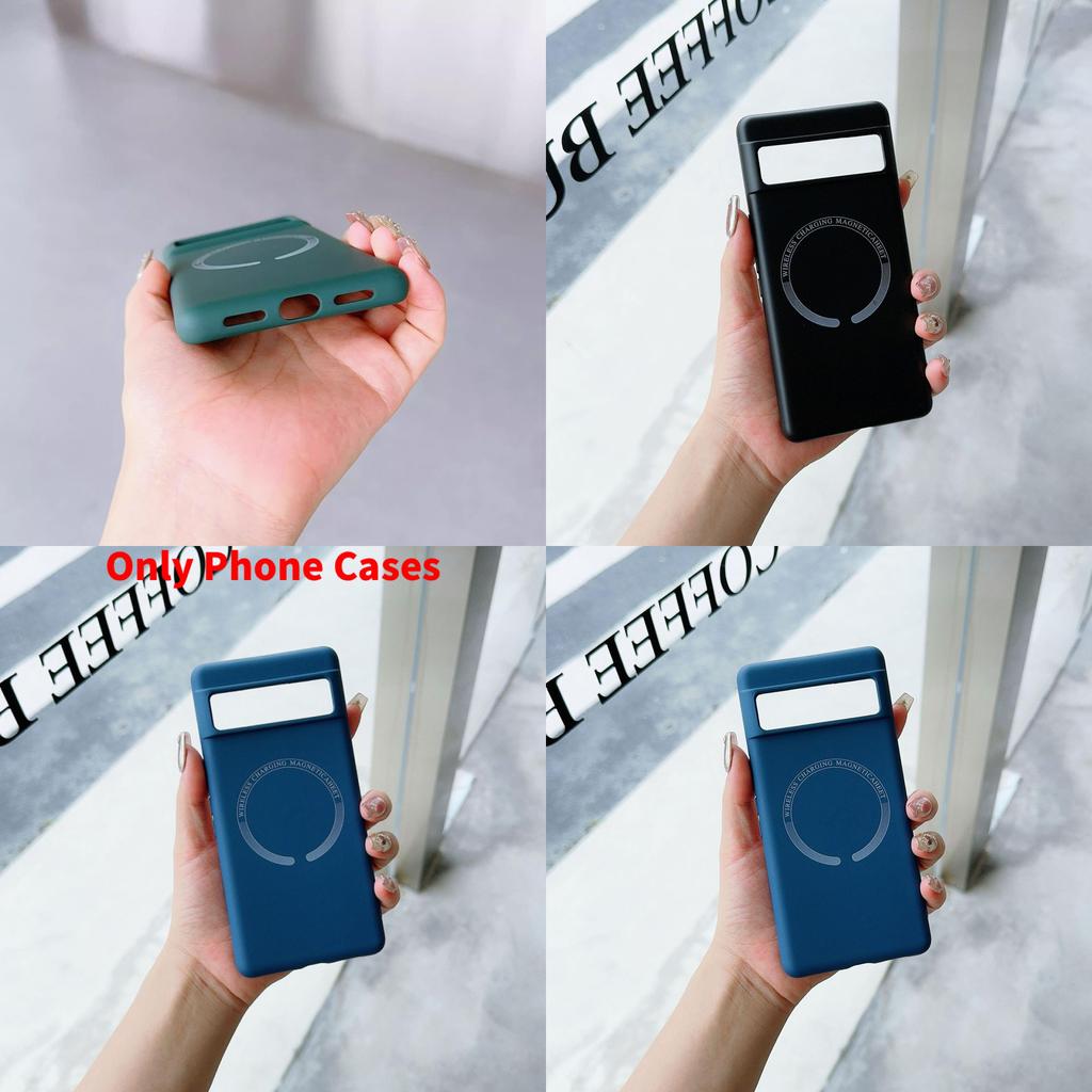 For Google Pixel 8a Liquid Silicone Magnetic Shockproof Case With Anti Fingerprint And Heat Dissipation For Trendy Use