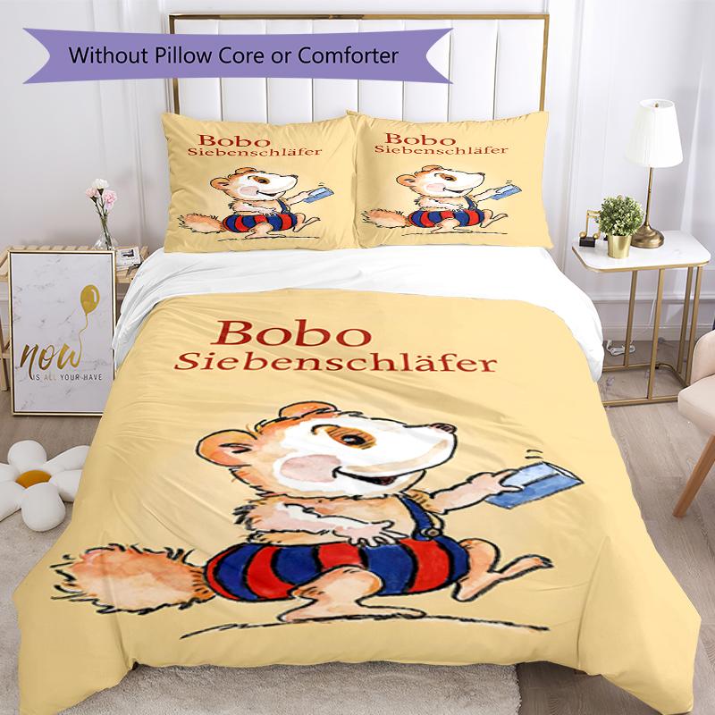 3pcs Bobo Bedding Set Duvet Cover Closure Includes 1 Duvet Cover & 2 Pillowcases, Soft and Comfortable for All Seasons.