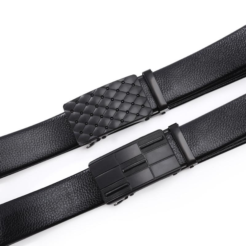 Мужской ремень с автоматической пряжкой, деловой, средний и зеленый, повседневный, стиль, железная пряжка, ремень для брюк