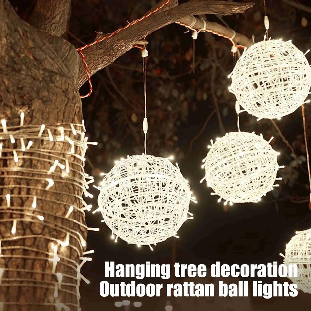 Solar Christmas Ball Lights For Tree Outdoor, Globes Lights,String Lights Outside For Window Garden Yard Porch Wedding Party Decorations