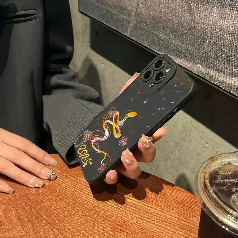 Роскошный новый модный чехол Snake Year для Mi 14T 13T 12T Pro 14 13 12 11 Lite 5G NE Poco F6 F5 X5 M6 Pro силиконовый чехол