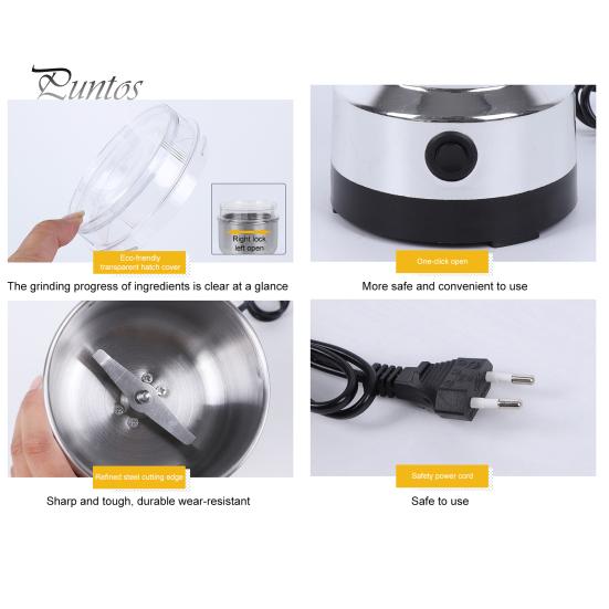 Электрическая кофемолка для специй, перца, мини-зерна, ультратонкая пищевая мельница, простая в управлении одной рукой, мельница для кофейных зерен, риса, специй, трав