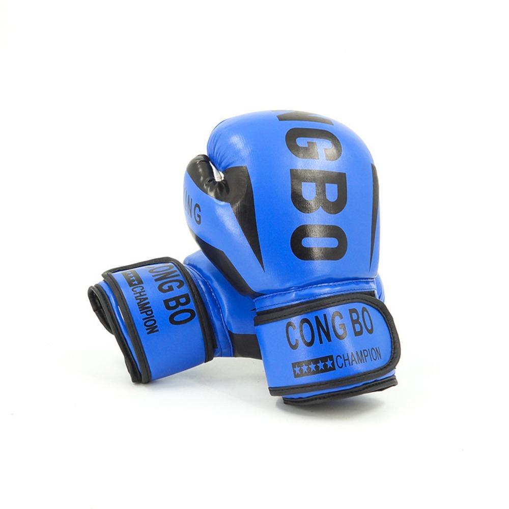 Sponge Padding Leather Boxing Gloves PU Leather Kickboxing Protective Gloves  Children