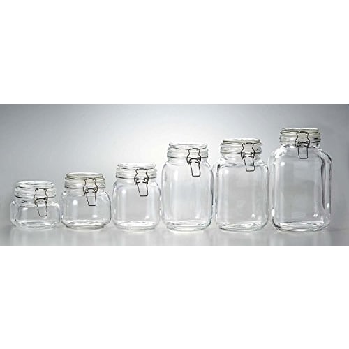 PEARL METAL Plum Wine Bottle, Fruit Wine Bottle, 1L (1,000ml), Glass, Square, Storage Bottle, Italiana L-1011