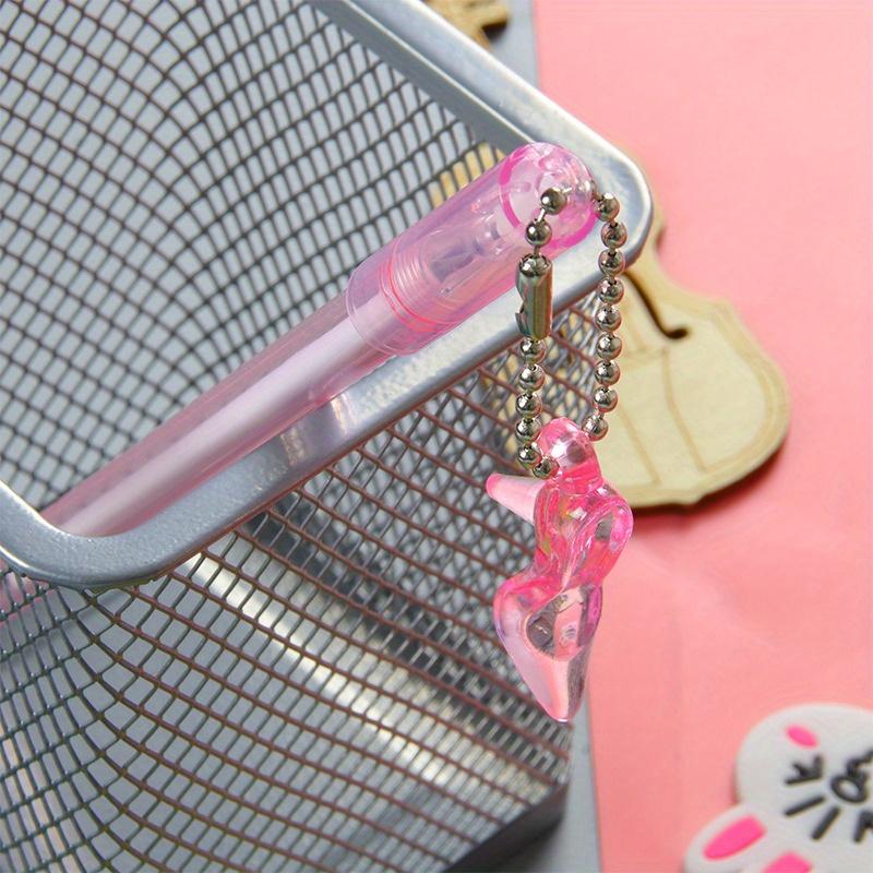 10 шт. 0,5 мм высококачественная имитация кристаллов в стиле туфель на высоком каблуке, подвеска-ручка, симпатичная канцелярская подвеска, гелевая ручка, креативная ручка на водной основе для девочек