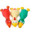 Cute Dog Squeak Toy in Chicken Shape Latex Durable Chew Interactive Pet Supplies for Small to Medium Breeds