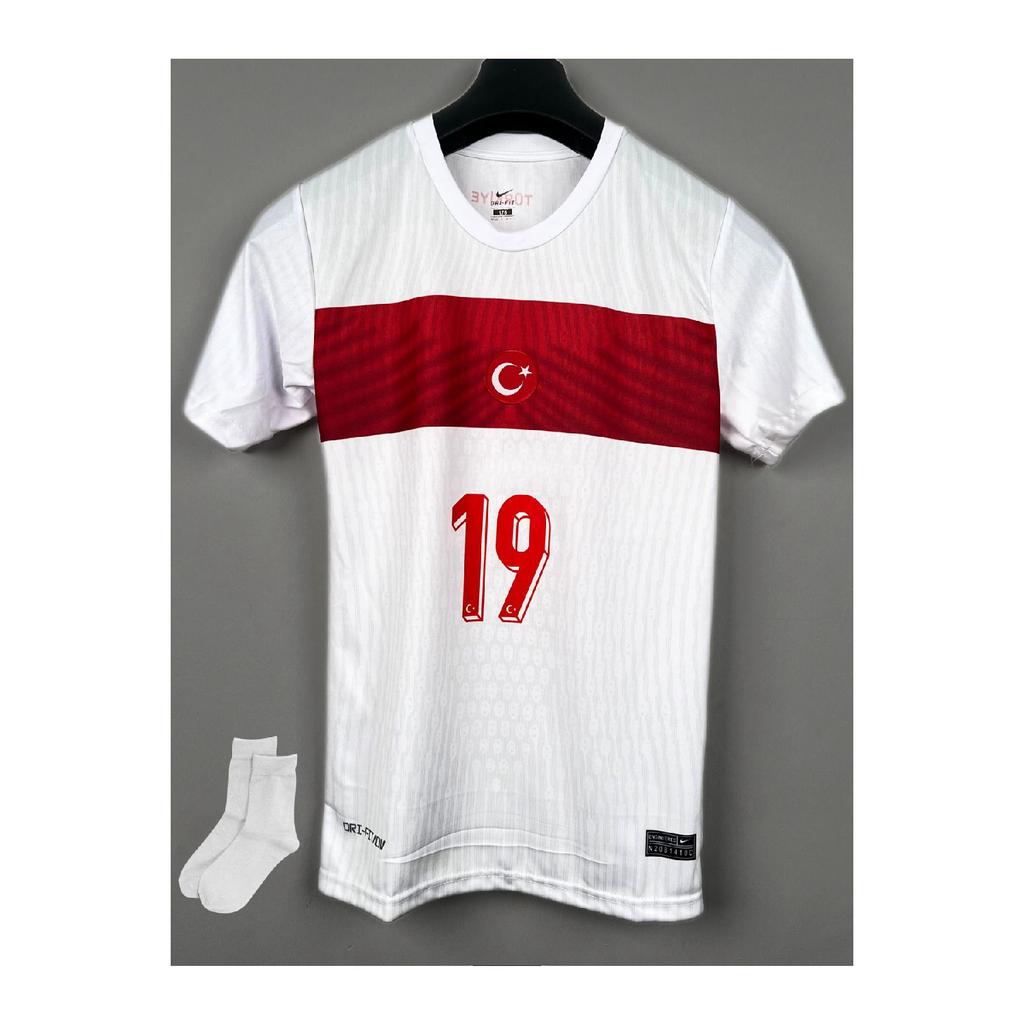 Euro 2024 S.kilisoy-kenan Yildiz White Child Football Jersey 2 Set (jersey-shores-chorap-bilelik)