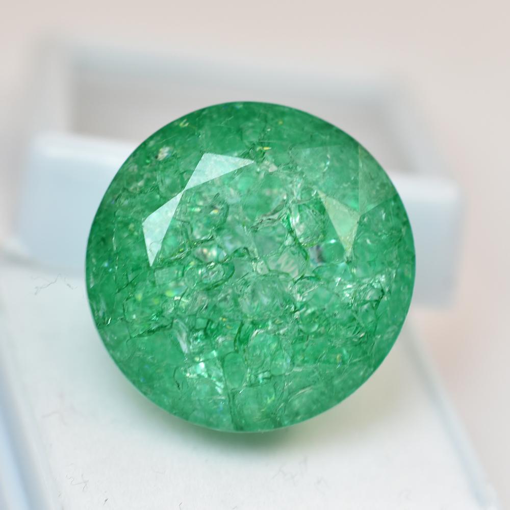 Loose Gemstone 49.30 Ct Natural GREEN EMERALD Round Cut