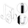 3Pcs Acrylic Shower Door Hooks High Strength Strong Load-bearing Simple Installation Towels