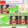DIY Christmas pearl painting kit for Mrs. Claus and Poinsettia flower craft. home wall decoration