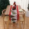 Long Christmas Table Runner Tassel Santa Claus Tablecloth Xmas Desktop Decoration  Table Decoration