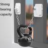 1 Pc ABS Child Safety Window Limiter Lock, Adjustable No-Drill Chain Latch for High-Rise Windows and Sliding Doors, FT6 White