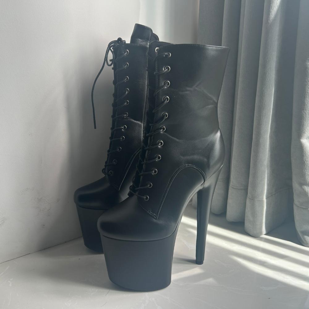 Пикантные женские сапоги на платформе на высоком каблуке Танцевальные сапоги Обувь для танцев на пилоне Модельная обувь больших размеров