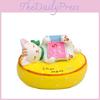 On Cat Lying A Cushion Reading A Book Resin Figurine For Living Decor Room