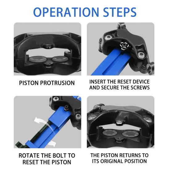 Инструмент для сброса поршня тормозного суппорта велосипедного дискового тормоза, поршневой компрессор из алюминиевого сплава, инструмент для разжима поршня для ремонта и обслуживания велосипеда