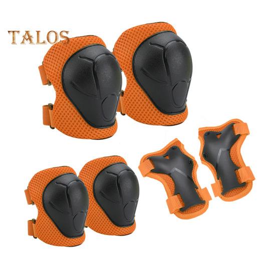 6 шт./компл. детский защитный комплект для катания на коньках с наколенником, локтем, защитой запястья, защитой для роликовых коньков, скейтборда, самоката, велосипеда, защитным снаряжением для езды на велосипеде