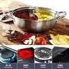 28cm Stainless Steel Twin Duck Taste Hot Pot Induction Hotpot Cooker