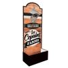 [A2420] - Wooden Wall Bottle Opener 'Brasserie Les Copains d'Abord' Brown - 30x12 Cm