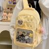 Школьная сумка новая милый стиль рюкзак инс Мори универсальный прозрачная школьная сумка однотонный сумка для боли простая нишевая сумка