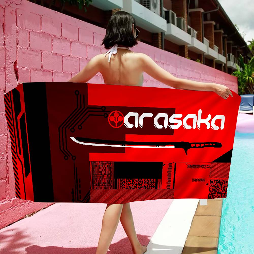 Модное одеяло из микрофибры A-Arasaka Быстросохнущие пляжные полотенца Большой размер с принтом Супервпитывающее полотенце-одеяло для бассейна