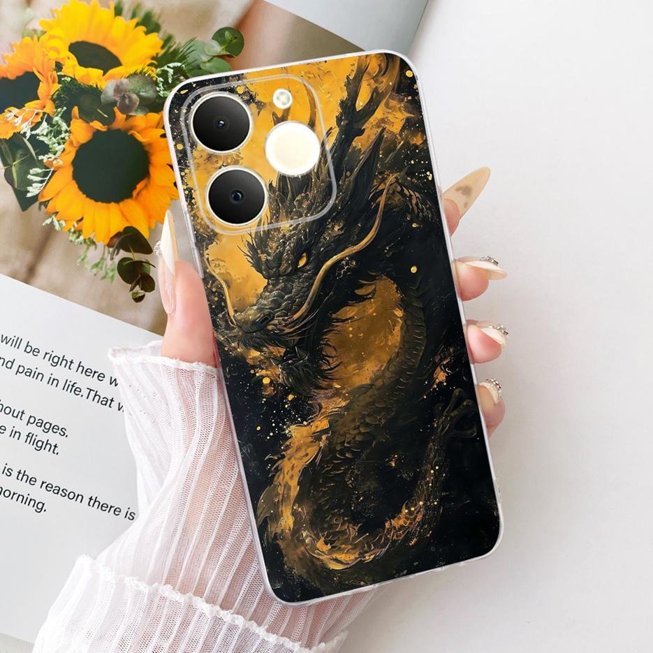 Чехол для Realme Note 70T RMX5313 Крутые Животные Цветочный Расписной Чехол Мягкий Тонкий Чехол для Телефона Для Realme Note 70 Narzo 80 Lite 4G Сумки