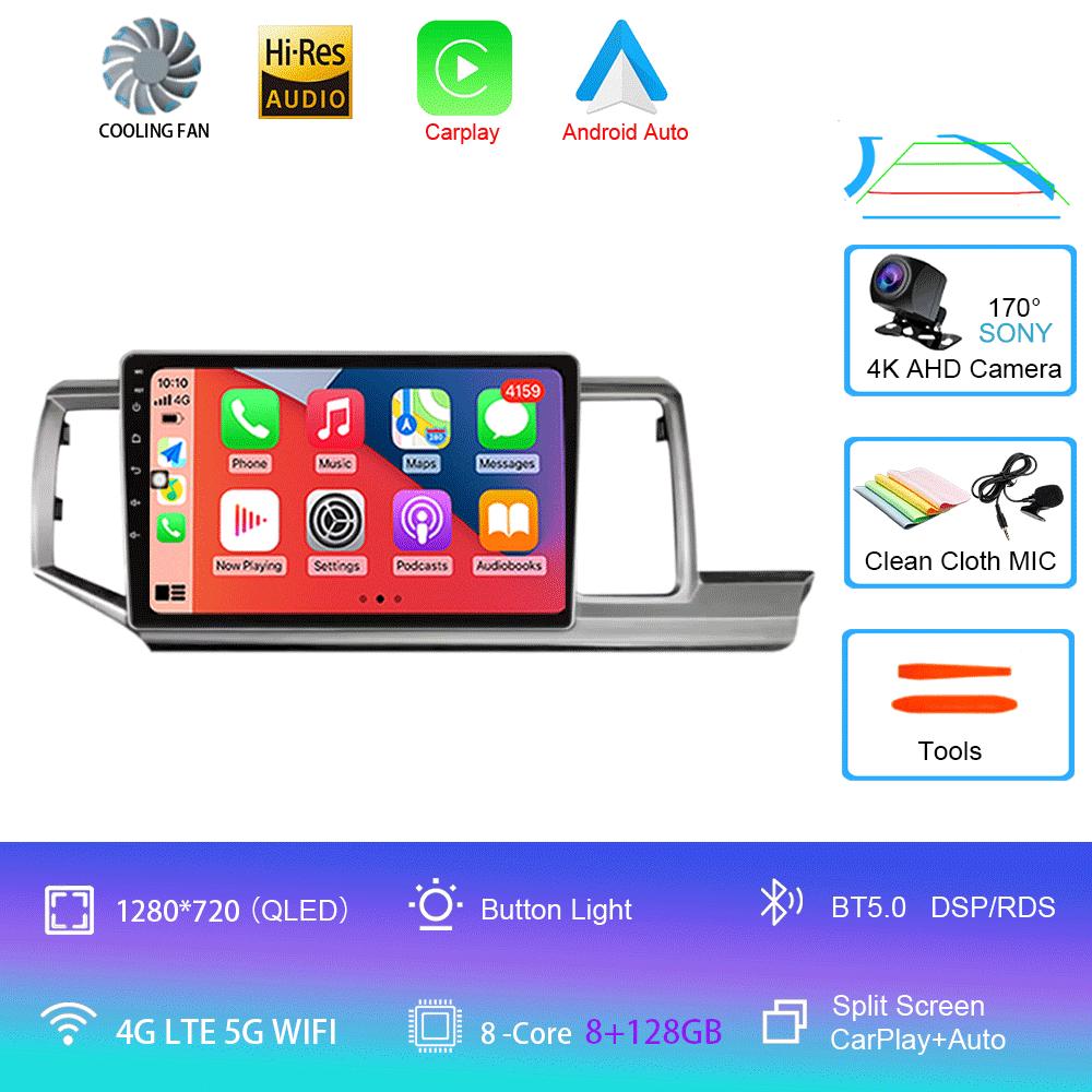 Android 14 Автомобильное радио для Honda Stepwgn 2009-2013-2015 Мультимедийный видеоплеер Стерео Навигация GPS Carplay Android Auto WIFI