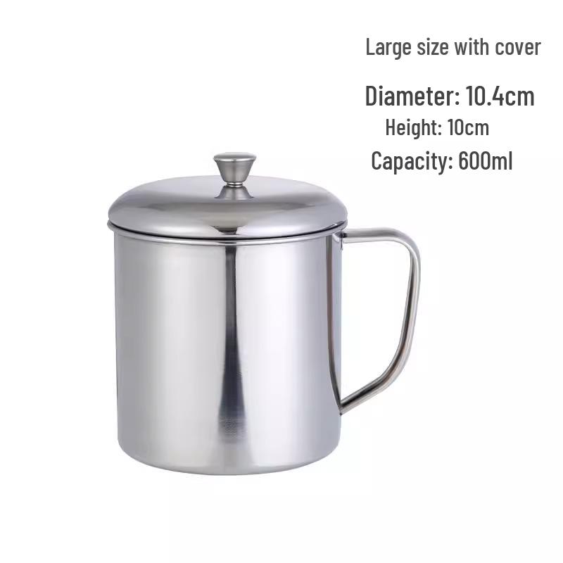 304 Stainless Steel Anti-Scald Double-Layer Water Cup for Kids and Students with Engraving