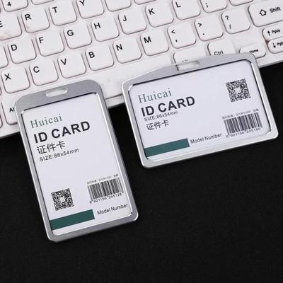 Офис Металлическая Работа Бейдж Идентификатор Держатель ID-карты Алюминиевый Сплав Обложка для Имени Сотрудника Визитница Держатель Кредитных Карт Кошелек