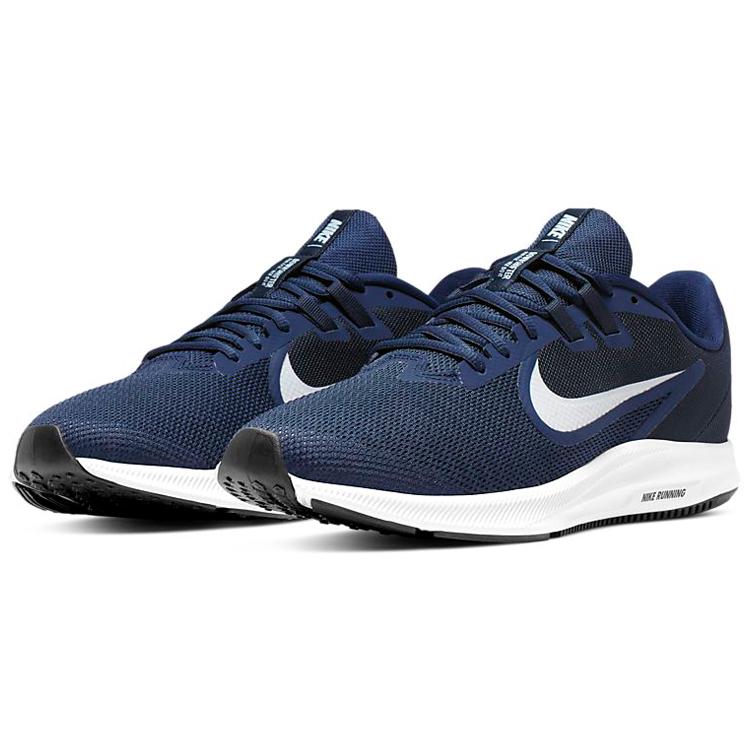 Nike Downshifter 9 'Midnight Navy' (Unisex) Midnight Navy / Pure Platinum Running Shoes AQ7481 401